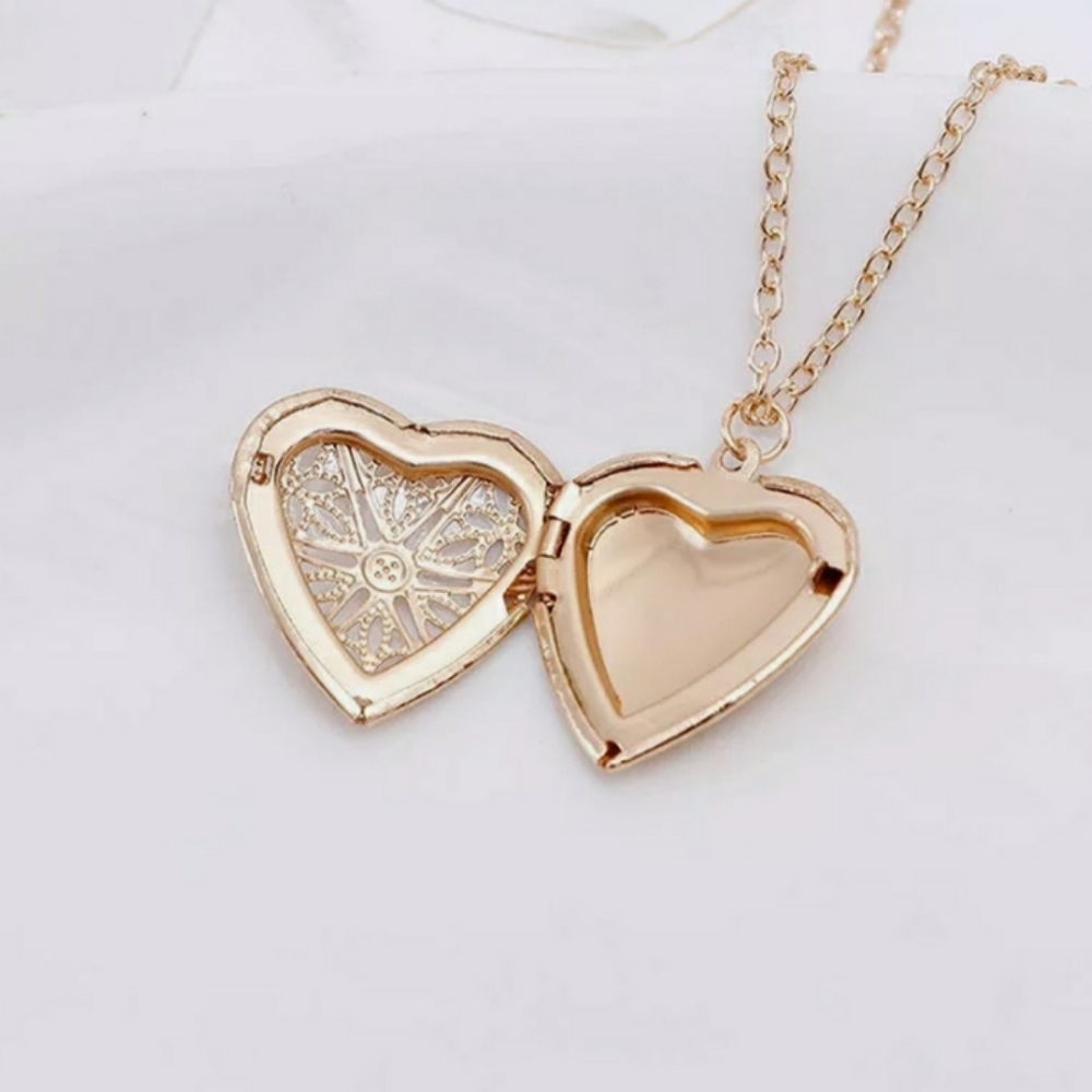 Goldtone Heart Locket - Picture 2 of 9